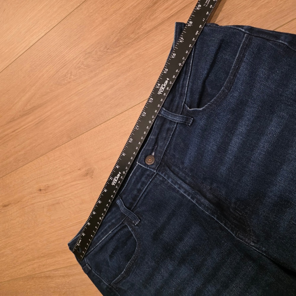 Old Navy Wow Wide Leg Jeans Womens 16 Tall Dark Wash High Rise Denim Tall Girl - Picture 4 of 9